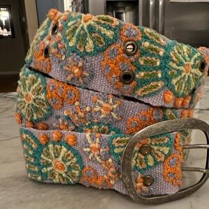 Vibrant Floral Jenny Krauss Embroidered Belt
